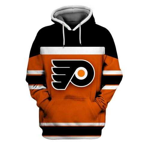 Flyers Orange Black All Stitched Hooded Sweatshirt,We sell and wholesale Flyers Orange Black All Stitched Hooded Sweatshirt on line form chian!